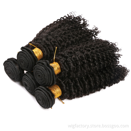 Wholesale virgin indian kinky curly human hair, buy bulk hair weave for sale in zambia